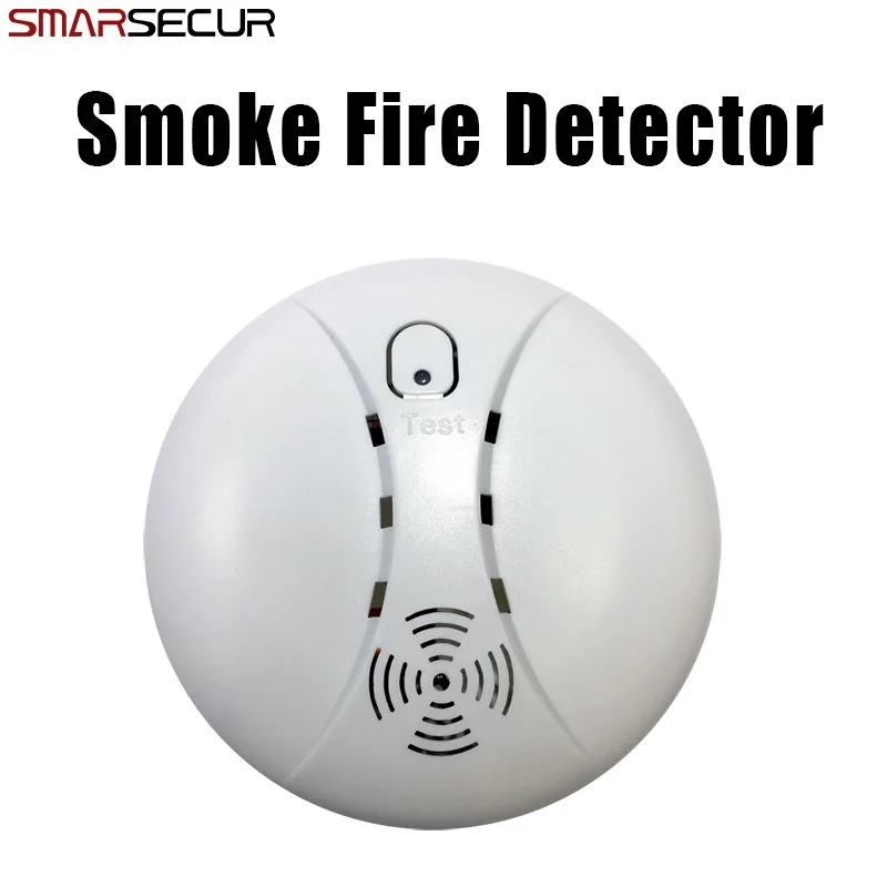 Smarsecur 433 МГц беспроводной дым/пожарный детектор для Touch панель клавиатуры Wi Fi GSM охранных Голос охранной сигнализации - Цвет: 04 smoke x1
