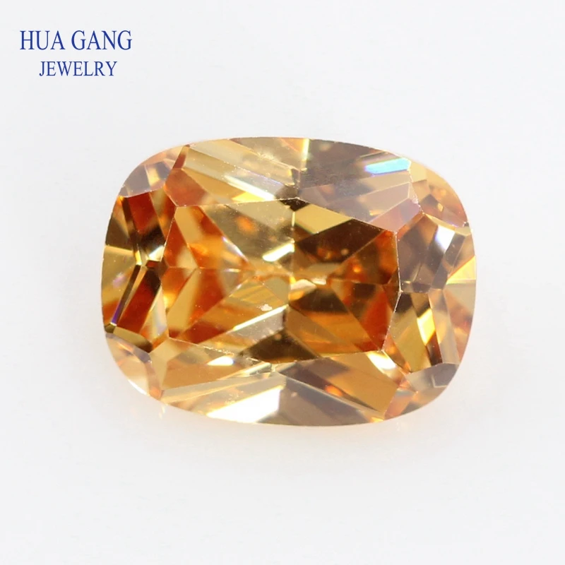

5A Champagne Baguette Shape Cut CZ Stone Synthetic Gems Cubic Zirconia For Jewelry Size 5x7~10x14 Free Shipping