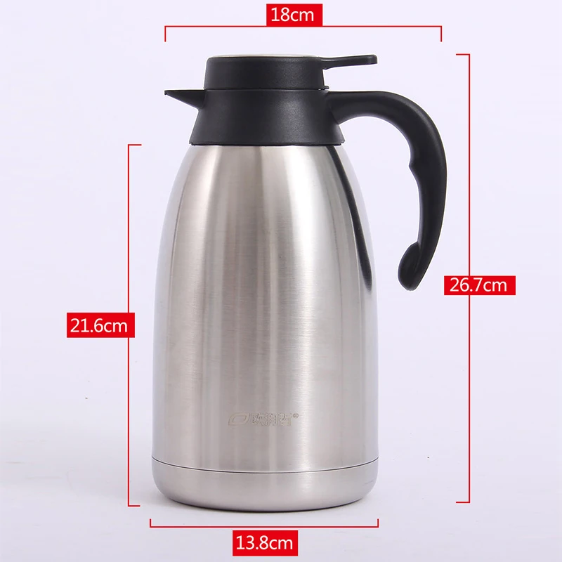 

ORZ 304 Stainless Steel 2L Thermos Bottles Teapot Vacuum Flasks Thermo Hot Water Bottle Insulated Coffee Tea Vacuum Carafe