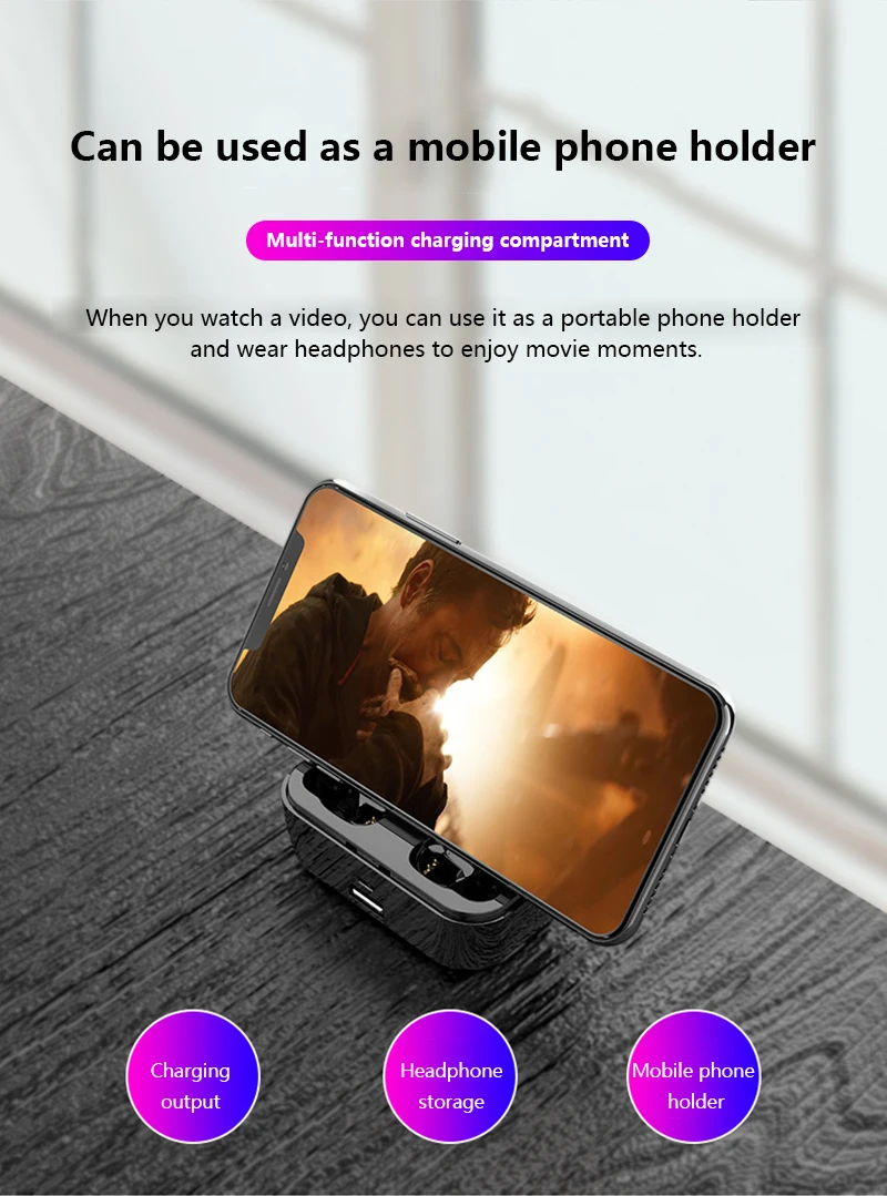 YEINDBOO настоящие TWS беспроводные наушники Bluetooth 5,0 Светодиодный дисплей питания CVC8.0 DSP шумоподавление Спортивная гарнитура 3500 мАч Внешний аккумулятор