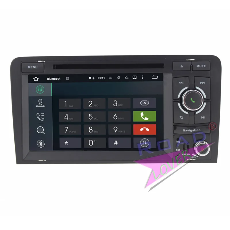 Roadlover 2G + 16 ГБ Android 7 1 автомобильный DVD плеер для Audi A3 (2003 2013) Стерео GPS навигация