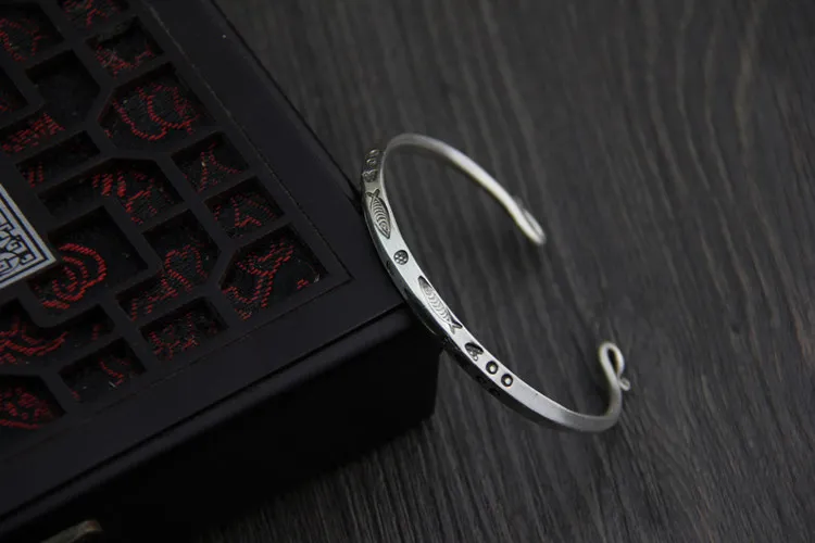 C &amp R Настоящее серебро 999 пробы браслет для женщин маленькая рыба Открытие