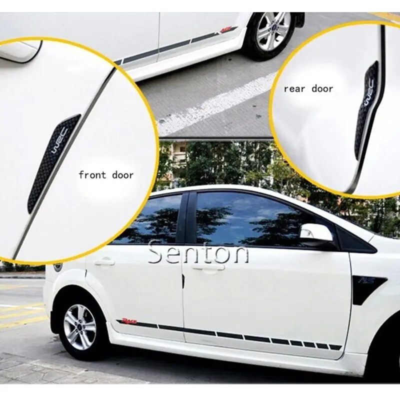 Защитная Наклейка для боковой двери из волокна Kia Rio K2 K3 5 Sportage Ceed Cerato Soul Buick Hyundai Tucson