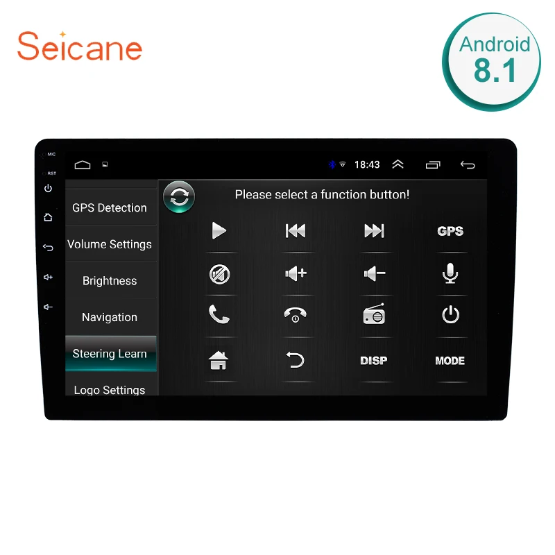 Seicane автомобильное радио для универсального HD Tochscreen 9 дюймов Android 1 2din Bluetooth Wifi GPS