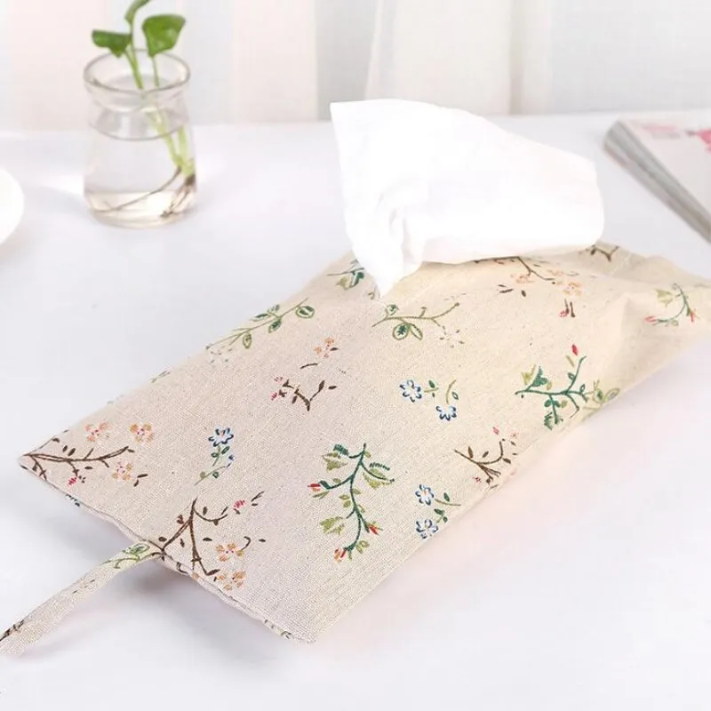 1 шт. льняная ткань тканевая коробка для хранения Полотенца творческий ткани