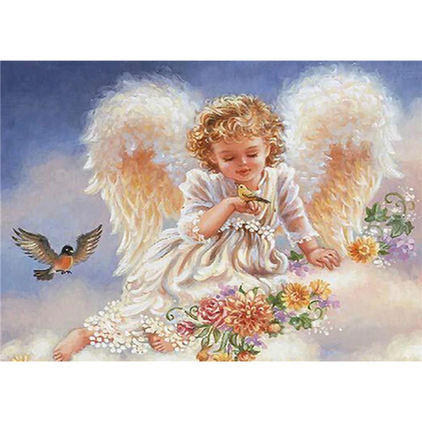 Алмазная живопись 5D Ангел малыш вышивка крестиком искусство своими руками