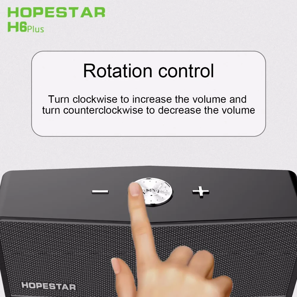 HOPESTAR H6Plus портативный Bluetooth динамик беспроводной Саундбар двойной бас стерео Поддержка Box музыка сабвуфер компьютер динамик s