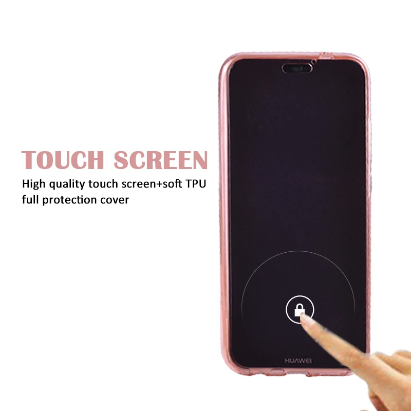Силиконовый чехол из ТПУ с полным покрытием 360 градусов для Huawei p40 Pro p30 p10 p8 Lite 2016 2017
