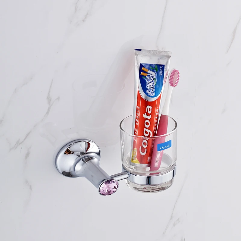 Новая хромированная 1 шт. настенная подставка для зубных щеток кухонная стойка