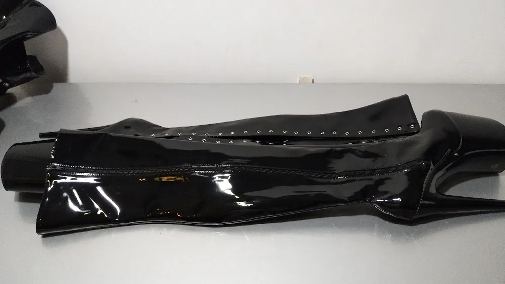 Туфли на высоком каблуке 18 см высокие ботинки шнуровке экзотическая обувь