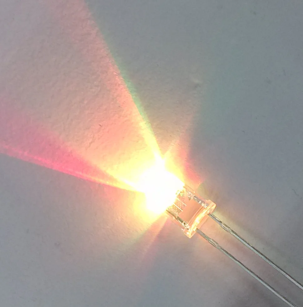 1000 шт./лот 5 мм RGB 7 цветов медленная вспышка LED светоизлучающий диод (LED) новые