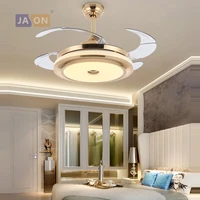 led modern steel alloy acryl abs gold chrome ceiling fan led lamp led light ceiling lights led ceiling light for foyer bedroom