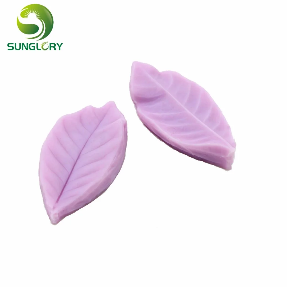 Силиконовая форма для украшения торта в виде листьев цвет фиолетовый|mold for|silicone