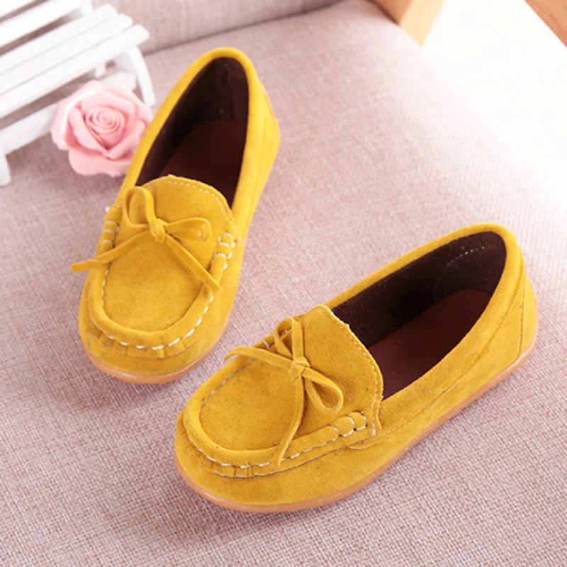All Seasons Children Sneakers Shoes Toddler Girls Casual Soft Sole Loafers PU Leather Kids Anti-Slippery Mocassins | Детская одежда и