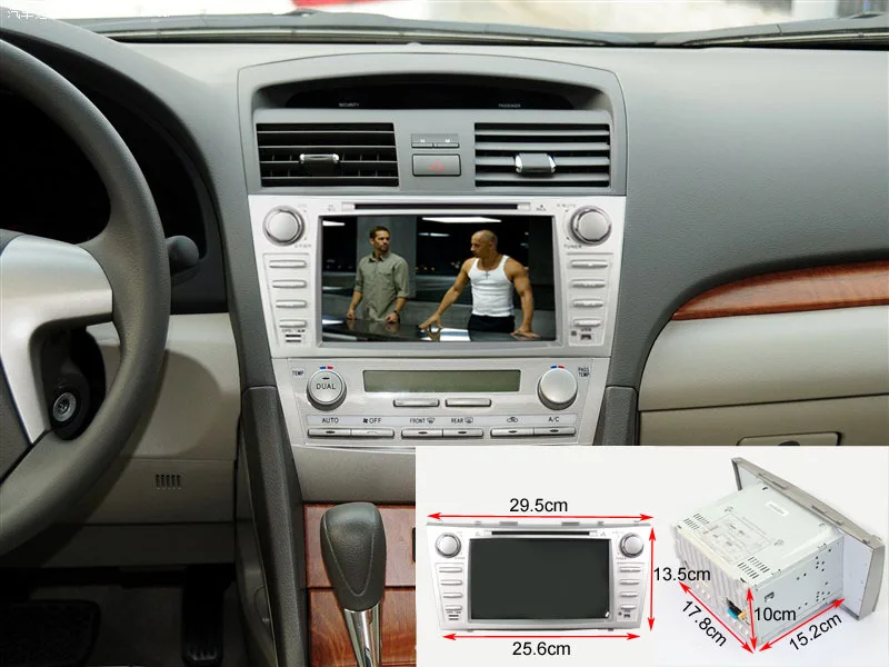 1024*600 автомобильный DVD плеер для Toyota Camry 2007 2010 GPS Android 8 1 четырехъядерный дюймов