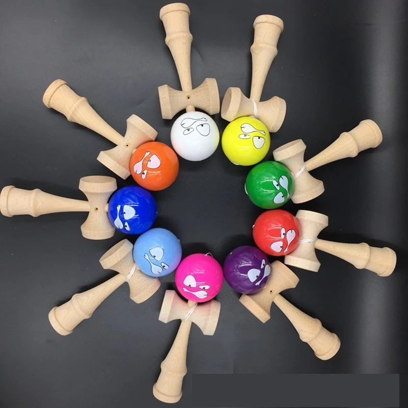 Шар kendama с героями мультфильмов, меч кендама, Профессиональная деревянная игрушка, умение жонглировать, игрушка для игры в подарок для взрослых и детей 6 см