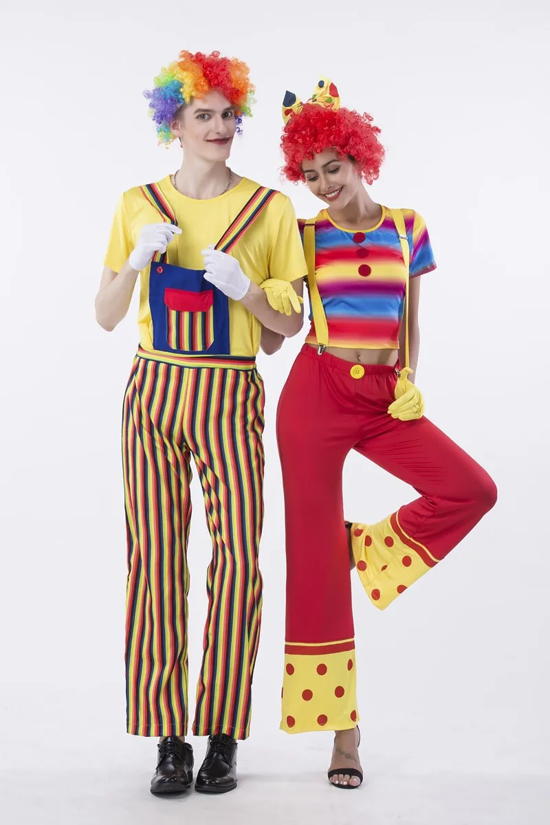 Хэллоуин праздник Забавный Клоун цирк костюм озорной Арлекин карнавальный