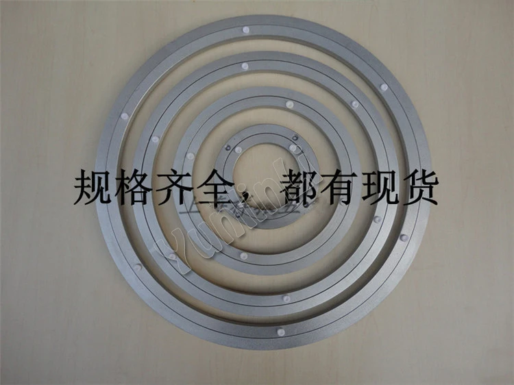 

Aluminum alloy double swivel TV bearing turntable Lazy Susan Glass Revolving Plate Glass Tablewheels 40inch=1000mm