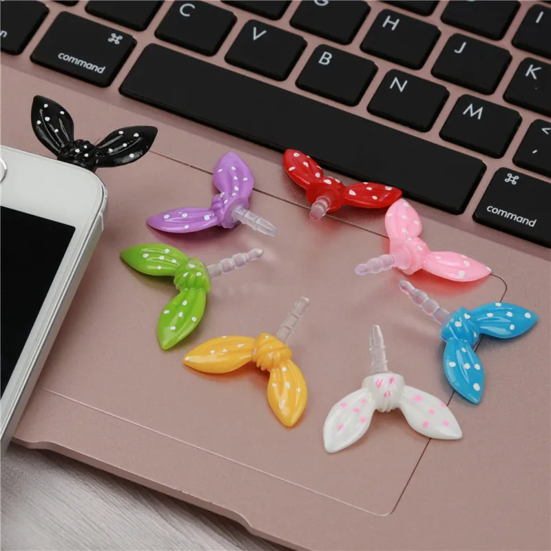 Заячьи ушки 3 5 мм разъем для наушников Пылезащитная заглушка милый разноцветный