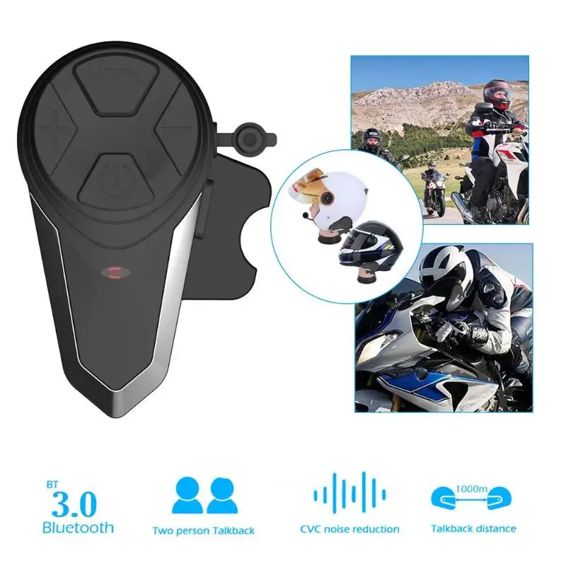 Bluetooth гарнитура VODOOL S3 для мотоциклетного шлема дальность 1000 м|Наушники шлемов| |