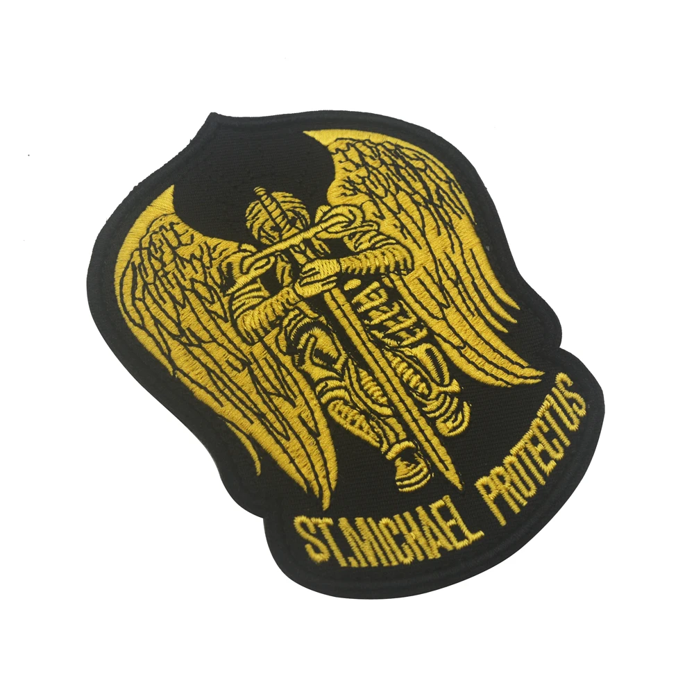 Вышитая нашивка с изображением св. Майкла Защитная повязка на руку боевая