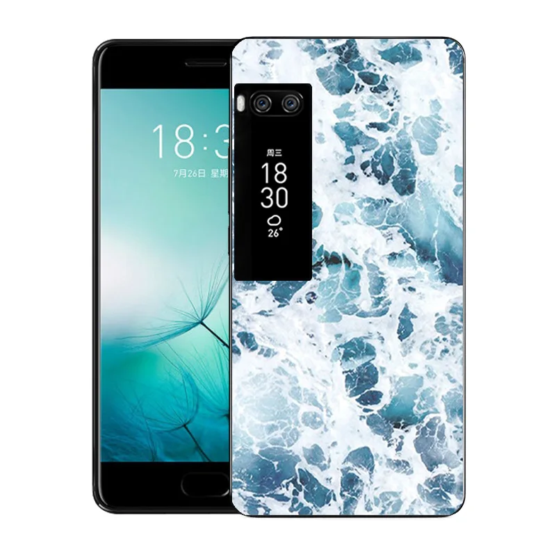Для Meizu Pro 7 чехол с модным принтом Мягкий Силиконовый ТПУ прозрачный чехол на заднюю панель ультра тонкий Fundas для Meizu Pro 7 PRO7 чехол для телефона s