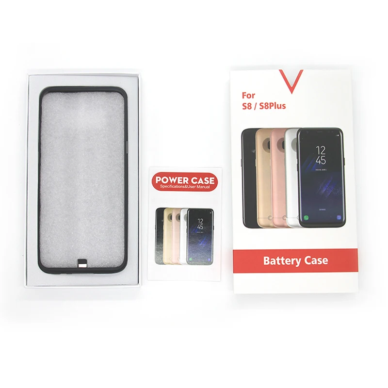 Чехол Power Bank для Samsung galaxy S 8 S8 Plus + перезаряжаемый переносной аккумулятор чехлы