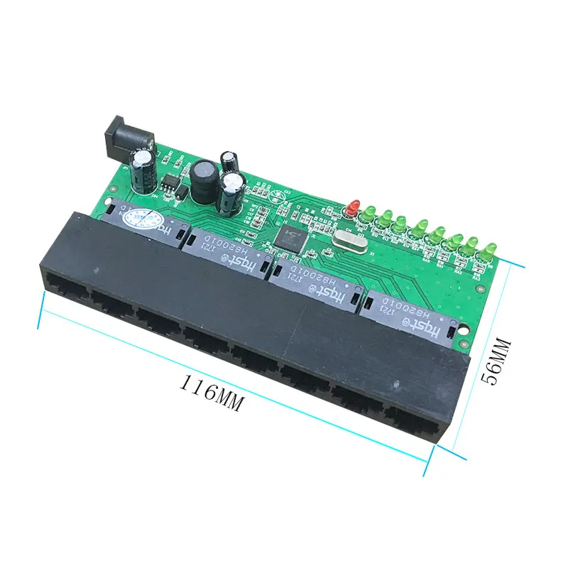 8 портов Быстрый Ethernet модуль переключателя заводской производитель Oem 8 портов switc Сделано в Китае Шэньчжэнь поставщик pcb доска офис
