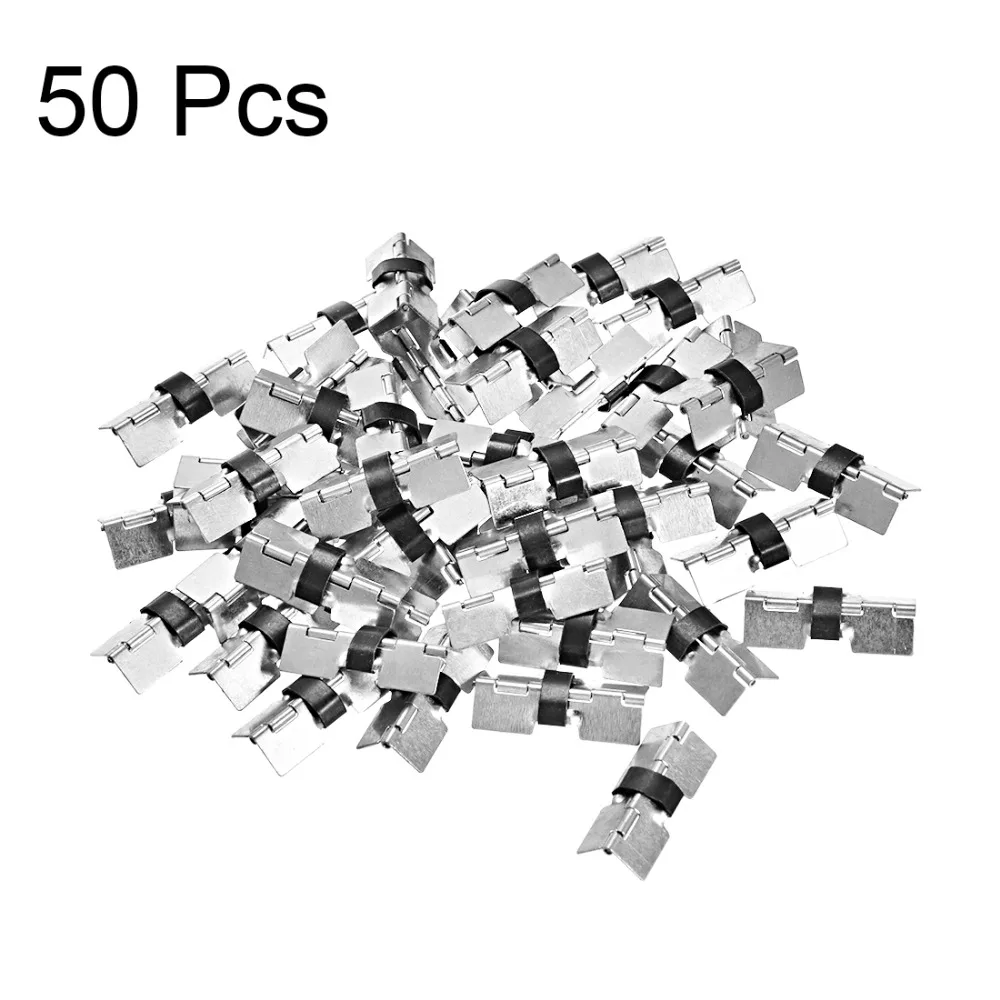 Uxcell 50 комплектов 20x15x6/30x13x6/29x12x5,6 мм подпружиненный Чехол для очков деревянная коробка для ювелирных изделий, петли для дверей шкафа