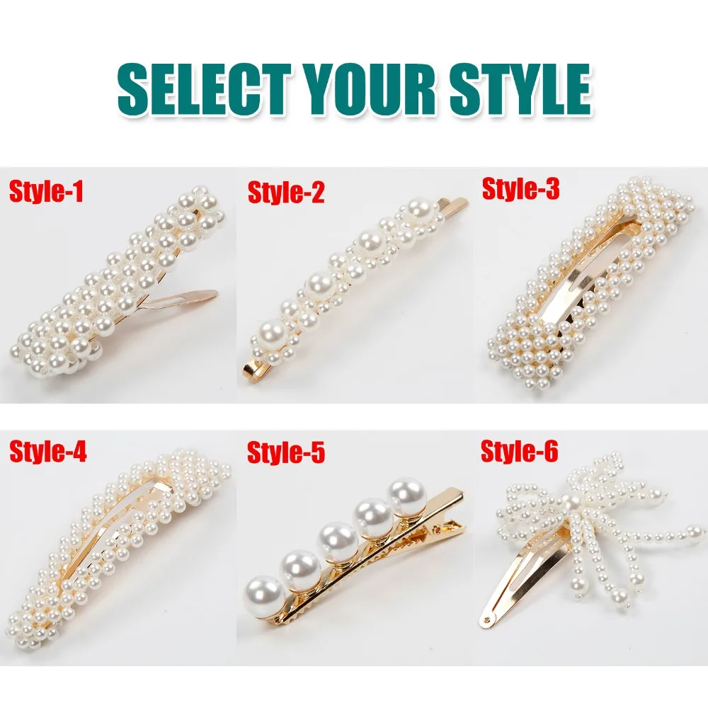 StylingTools заколки для волос женщин перламутровые 3*1 дюйма заколка девочек детские