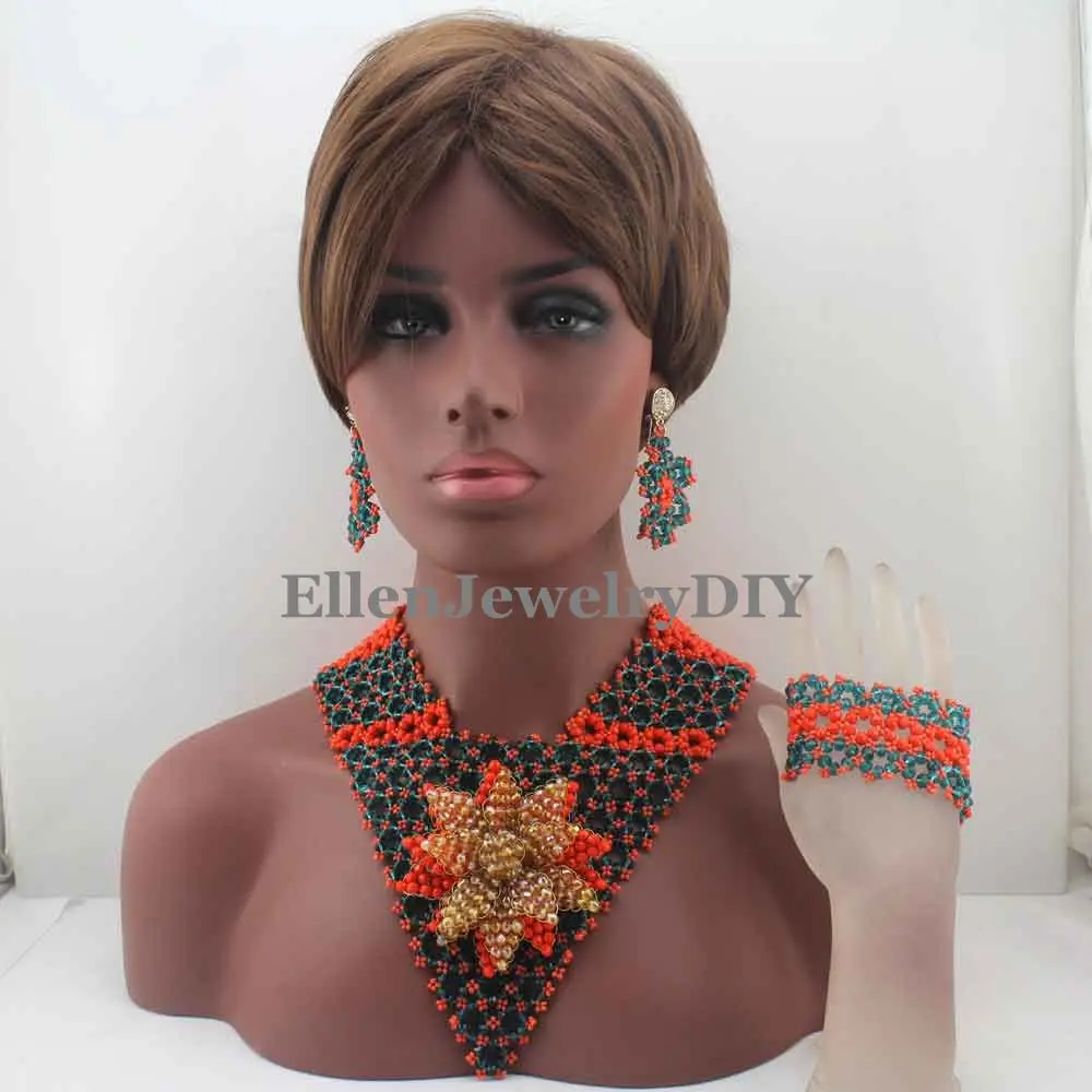 Новейшая мода набор украшений в виде шоколадного смешивания индийский свадебный