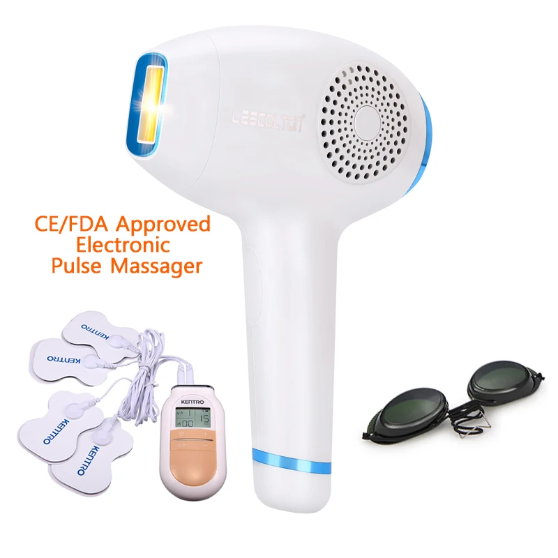 Elec.Pulse Massager Lescolton 4в1 IPL эпилятор холодного удаления волос T011C постоянный лазер для домашнего бикини триммер электрический Фотоэпилятор - Цвет: Elec.Pulse Massager