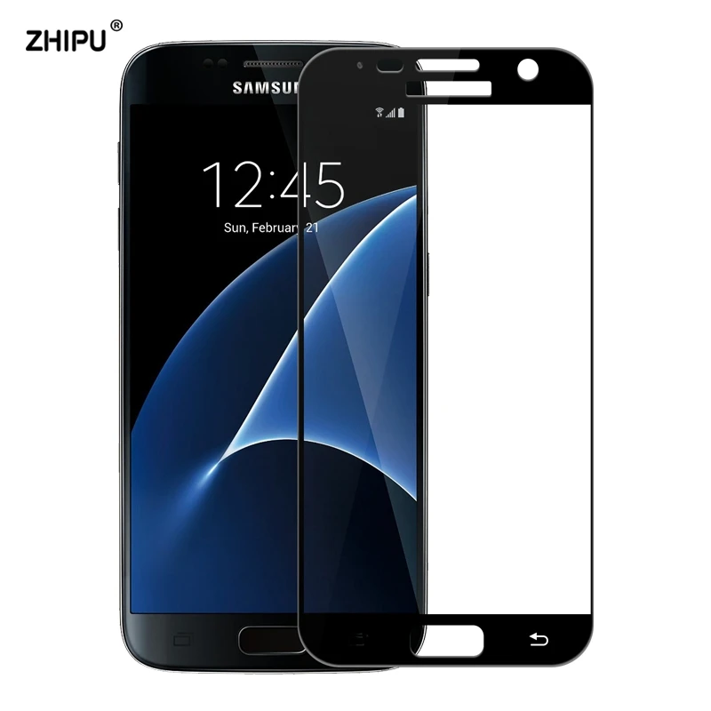 10 шт./партия полное покрытие закаленное стекло для samsung Galaxy S7 Защита экрана для samsung Galaxy S7 G930F защитная пленка