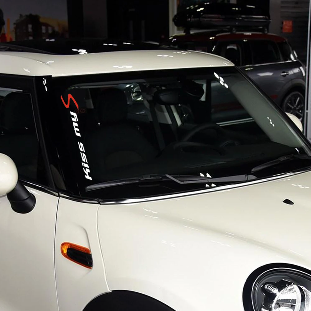 Наклейки на окна Kiss My S графические наклейки для BMW Mini Cooper One F54 F55 F56 F60 R50 R52 R53 R55 R56 R57