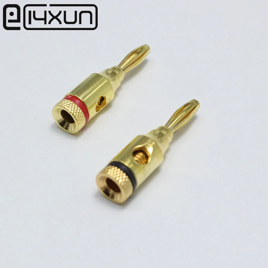 2 шт./лот Высококачественный большой ток Медный позолоченный 4 мм банановый
