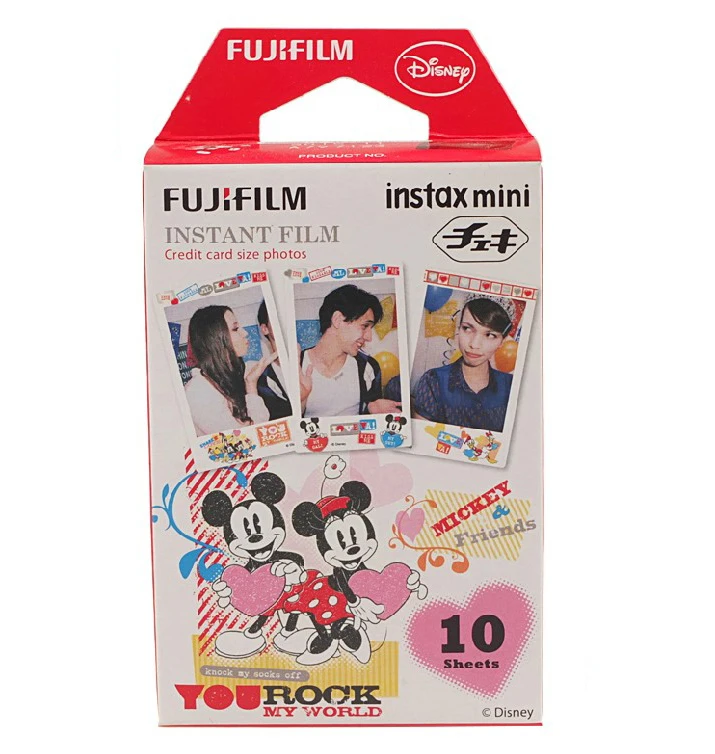 1 Pack Micky Instax Mini 8 7s 25 50s 55 Instant Photo Paper Film Polaroid For FujiFilm Camera (10 Sheets)|polaroid photo paper|polaroid pogo zink