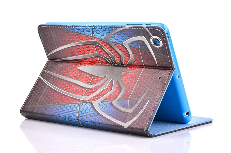Чехол для Apple iPad 2/3/4 iPad4 Планшеты чехол с рисунками из мультфильмов «Супермен», «Человек-паук», книга чехол из искусственной кожи с защелкой подставка милые дети мальчик с откидной крышкой