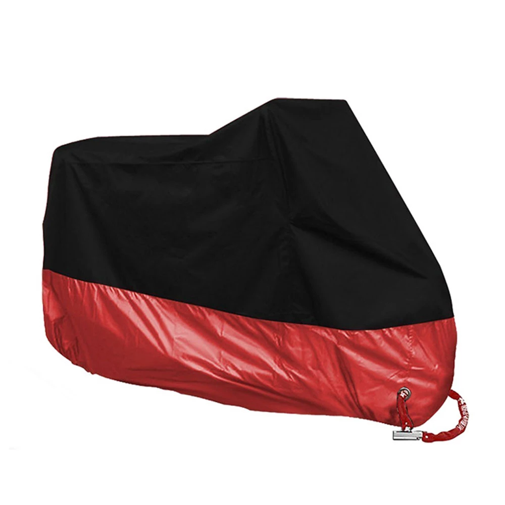 Red HEROBIKER мотоциклетный чехол для мотоцикла, водонепроницаемый пылезащитный чехол для мотоцикла, защита от УФ-лучей, для улицы, для внутреннего мотоцикла, скутер, дождевик - Цвет: Red