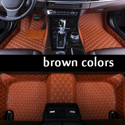 brown Автомобильные коврики RKAC для Chrysler 300 300C 300M Aspen Cirrus Daytona, автомобильные аксессуары, автомобильные стильные коврики для ног на заказ - Название цвета: brown
