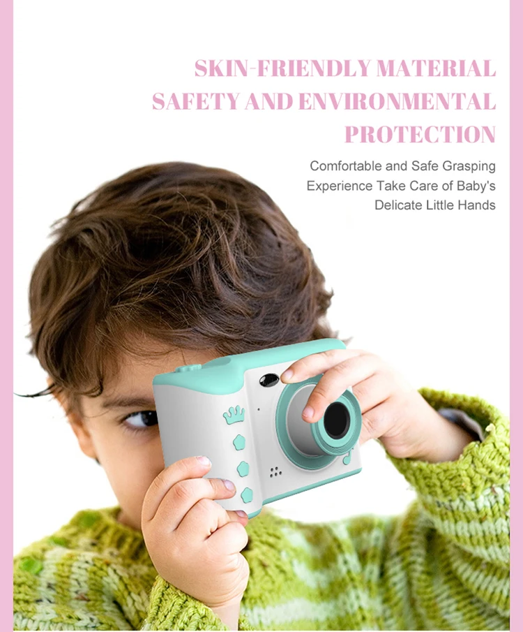 KOMERY Children’s Digital Camera Kid’s Camcorder Cute Camera 2.4 Inch Screen Up To 2300 Photos 2.5h Video Best Gift For Children