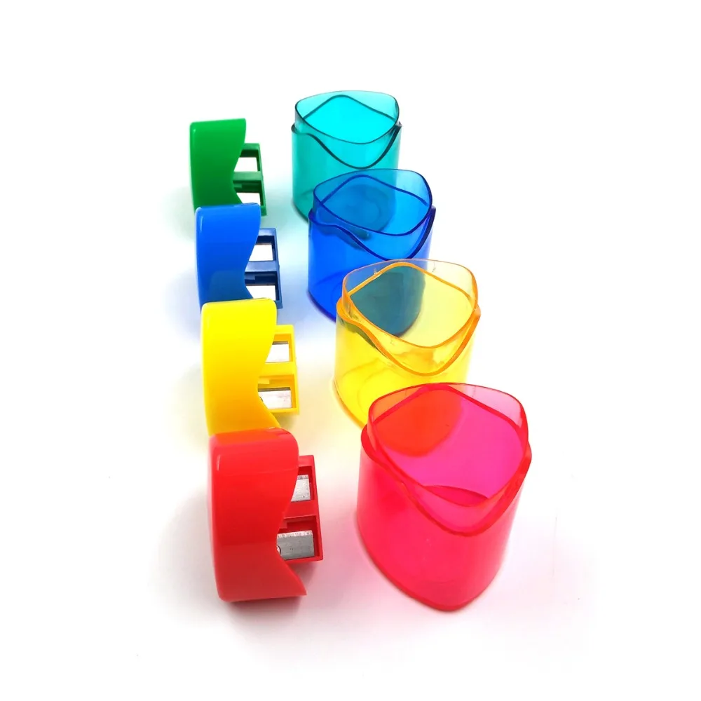 12 шт./лот 4 вида цветов 2 отверстия Многофункциональный точилка для карандашей