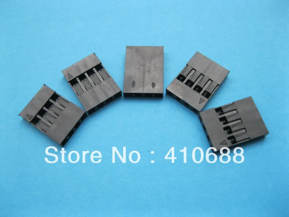 3000 шт. соединительный провод женский корпус 4 контактный разъем шаг 2 54 мм черный