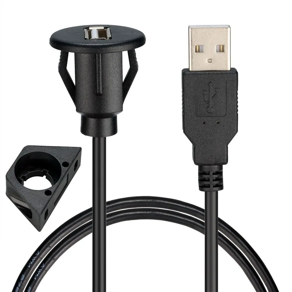 Lonleap USB M/F в автомобиль тире монтажная панель установка AUX удлинитель адаптер
