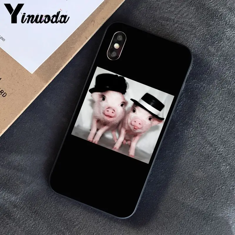 A13 Yinuoda смешной мультфильм свинья Coque Оболочка Чехол для телефона для iPhone 8 7 6 6S 6Plus X XS MAX 5 5S SE XR 10 чехол s - Цвет: A13