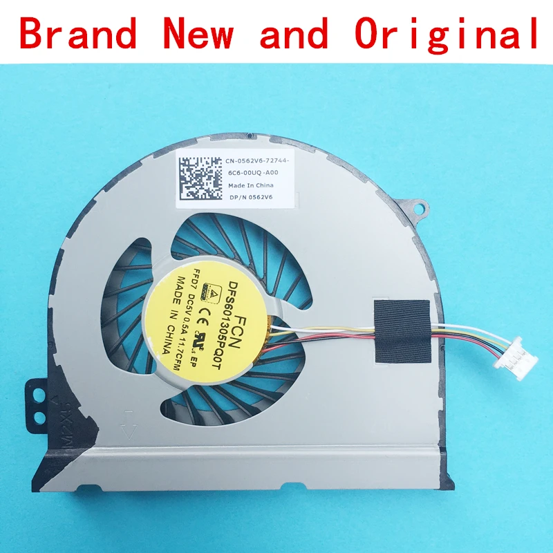 

New laptop CPU cooling fan Cooler radiator for DELL INSPIRON 14 7447 N7447 14PR-7000 ins14PD DC5V 0.5A 0562V6 FAN