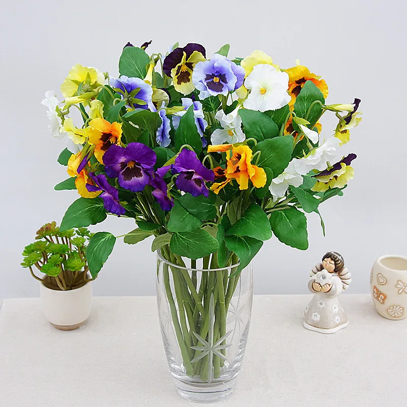 JAROWN искусственные Панси шелковые цветы моль фаленопсис Орхидея расположение для