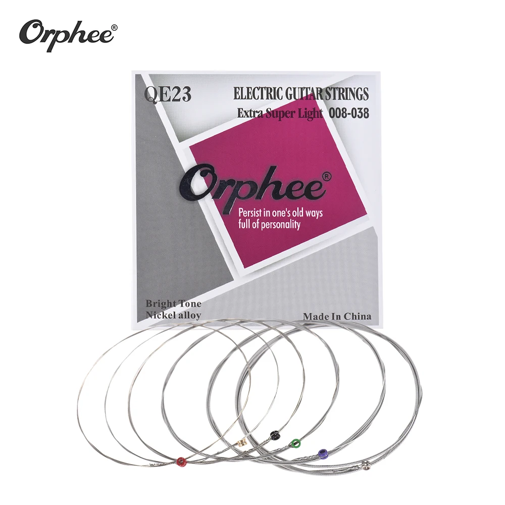 Струна Orphee для электрогитары 6 шт./шестиугольный стальной сердечник никелевый