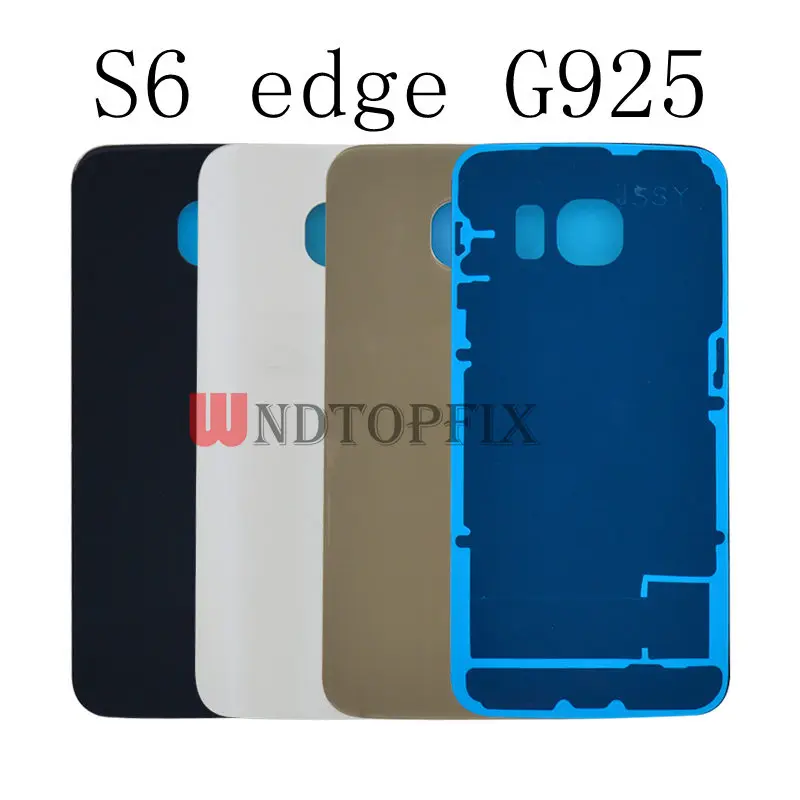 Задняя стеклянная крышка батарейного отсека для Samsung Galaxy S6 Edge G925F G920F Plus G928F задняя