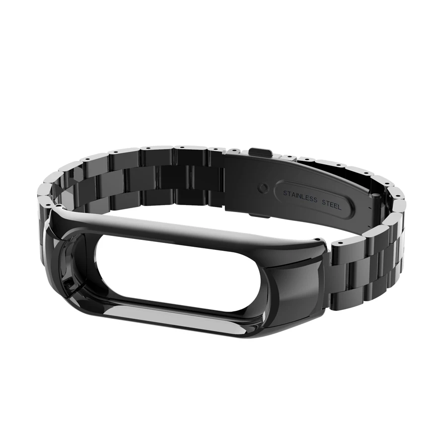Металлический ремешок для Xiaomi Mi Band 3 браслет из нержавеющей стали аксессуары