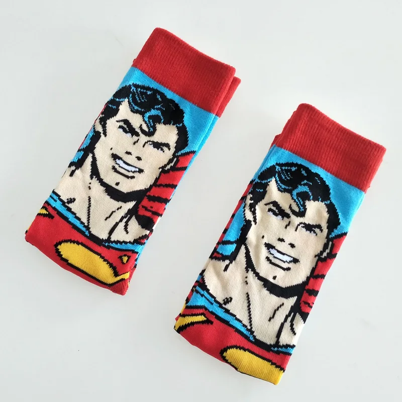 Герой комиксов Marvel General/Носки Теплые повседневные носки до колена с рисунком Железного человека Капитана Америки